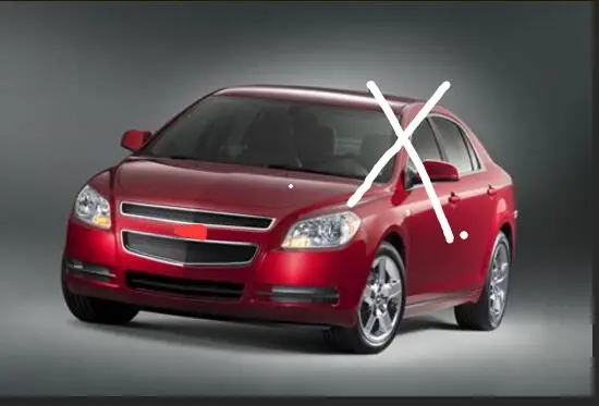 Сотовый передний гриль решетка сетка вставка сетка для Chevrolet Malibu 2012- 3 шт