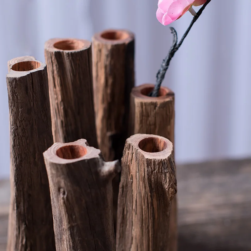 1 шт. декоративный цветочный горшок|vase home|flower vasewooden flower vase |