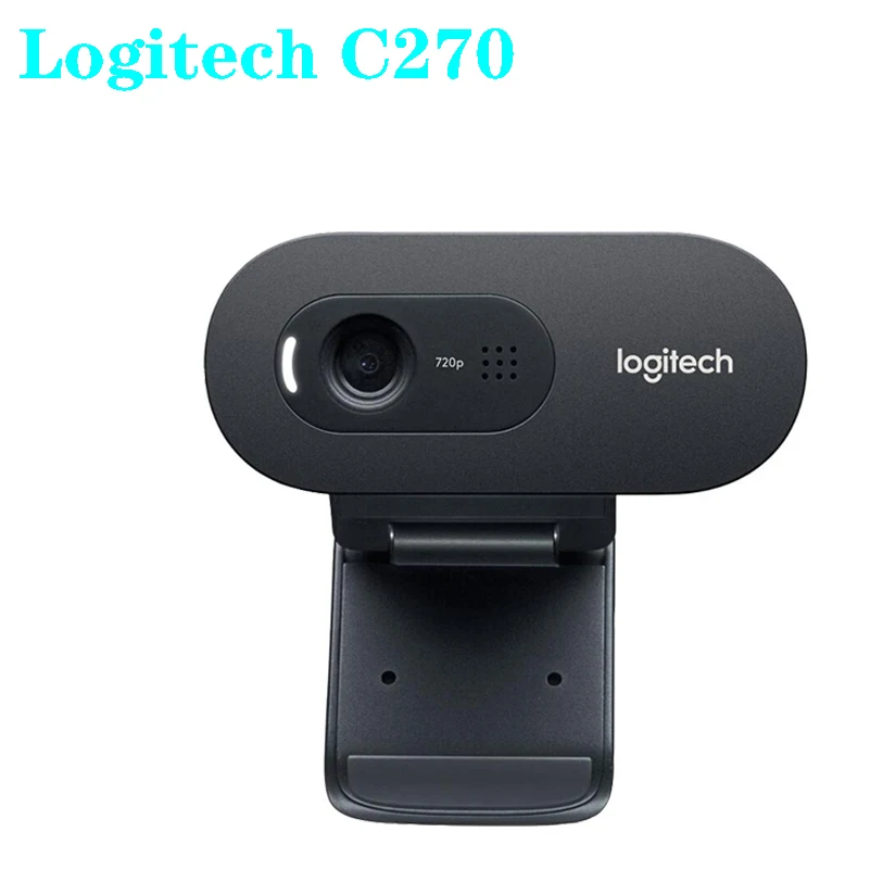 Оригинальная веб камера logitech C270 1280*960 720p hd Широкоформатный Встроенный микрофон