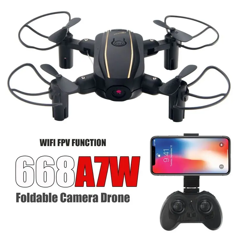 3 шт. Радиоуправляемый Дрон с 668A7W 2 4G Wifi FPV HD камерой Квадрокоптер режим удержания