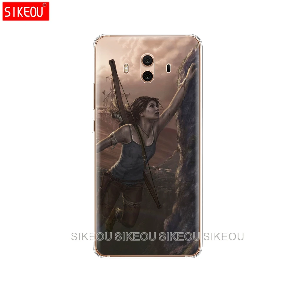 Silicone Cover phone Case for Huawei mate 7 8 9 10 pro LITE Rise Of The Tomb Raider | Mobile Phone Cases &amp Covers