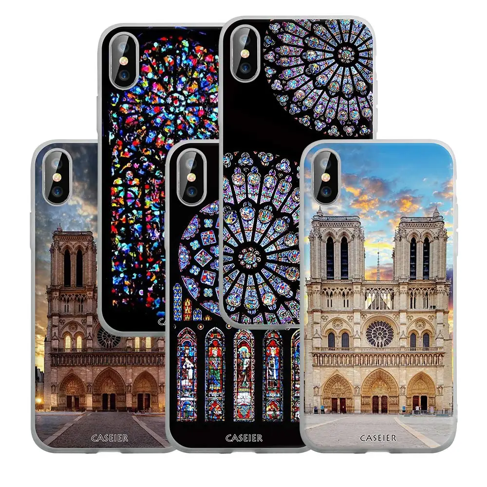 CASEIER матовый чехол для телефона Samsung S8 S9 S10 E Plus Notre Dame de Paris Funda A7 A8 A9 Note 8 9 J7 задняя