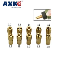 10 pieces mini drill brass collet chuck for dremel rotary tool 0 5 3 2mm brass collet chuck for dremel tools accessories d