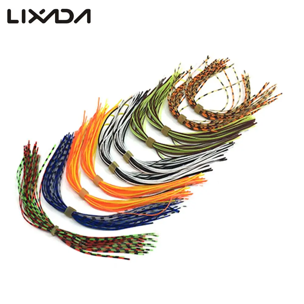 Lixada 10 пряди ков/300 шт. 13 см силиконовые резиновые юбки рыболовные приманки из