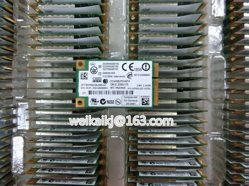 Беспроводная карта для Intel Wifi 5100 мини PCI-E full card 300Mpbs 802.11a/b/g/n 512ANIntel 2 4G/5G WiFi Link MIMO |