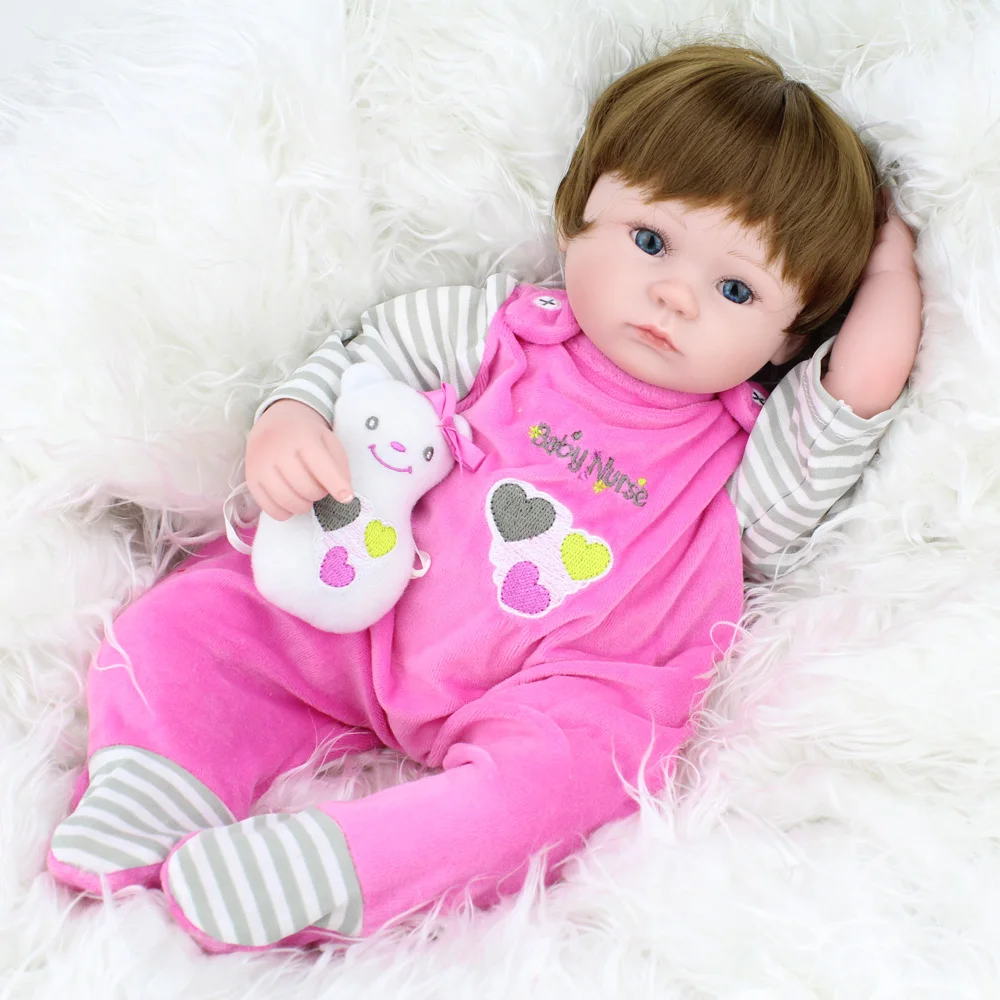 Кукла реборн силиконовая Реалистичная 42 см 17 дюймов|alive dolls|bebe dollsdoll reborn |