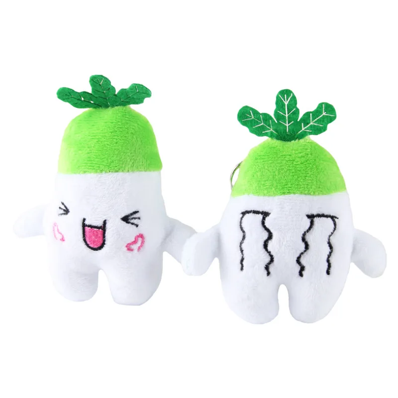 Сумочка с брелоком подвеска на рюкзак милый плюшевый мультяшный редис подвесной