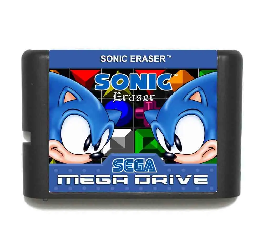 Звуковой ластик 16 бит MD игровая карта с розничной коробкой для Sega Megadrive/Genesis |