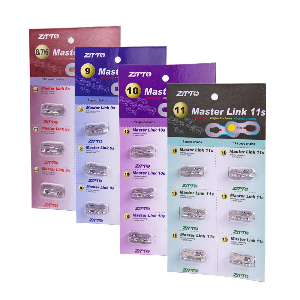 ZTTO велосипедная цепь Master Link Power 11 Speed 10 Missing 8s 9s Quick 10s s серебряное золото подходит