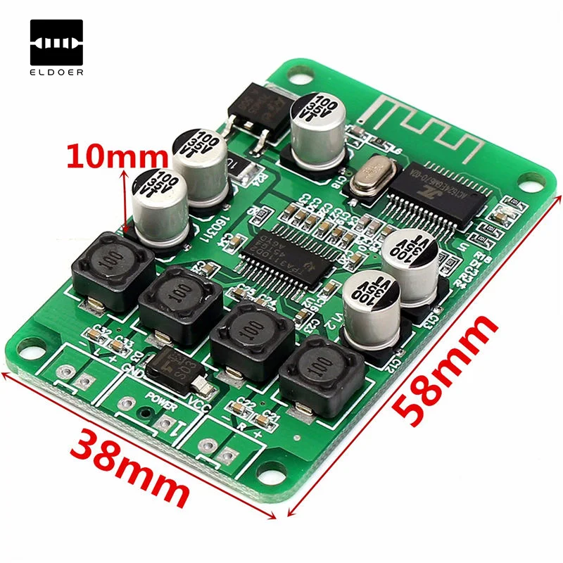 TPA3110 2x15 Вт bluetooth аудио усилитель мощности плата для 4/6/8/10 Ом динамик двухканальный