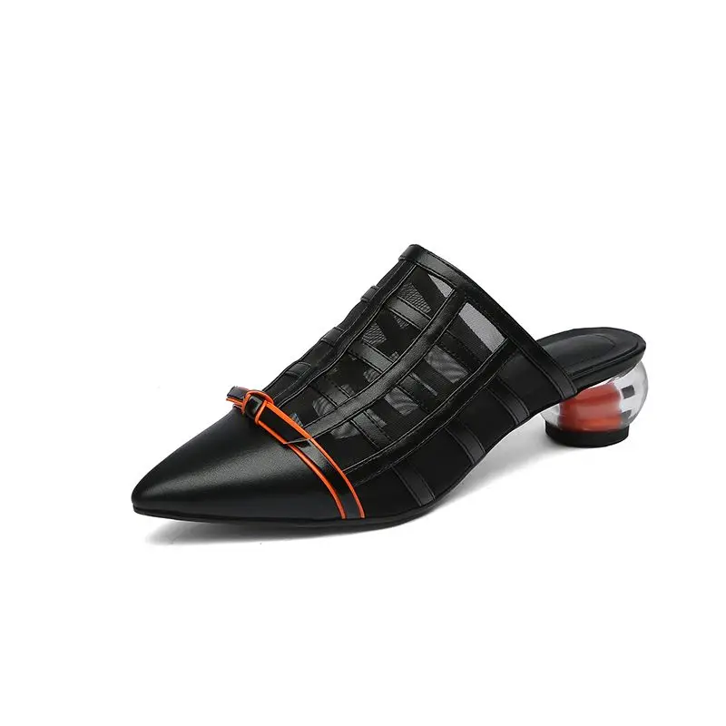 Женские босоножки на высоком каблуке с ремешком сзади размеры 34 44|Боссоножки и