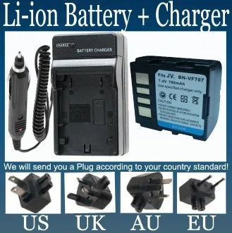 Аккумулятор + зарядное устройство для JVC GR D250 R D270 D271 D275 D290 D295 D347 D350 D370 D372 MiniDV