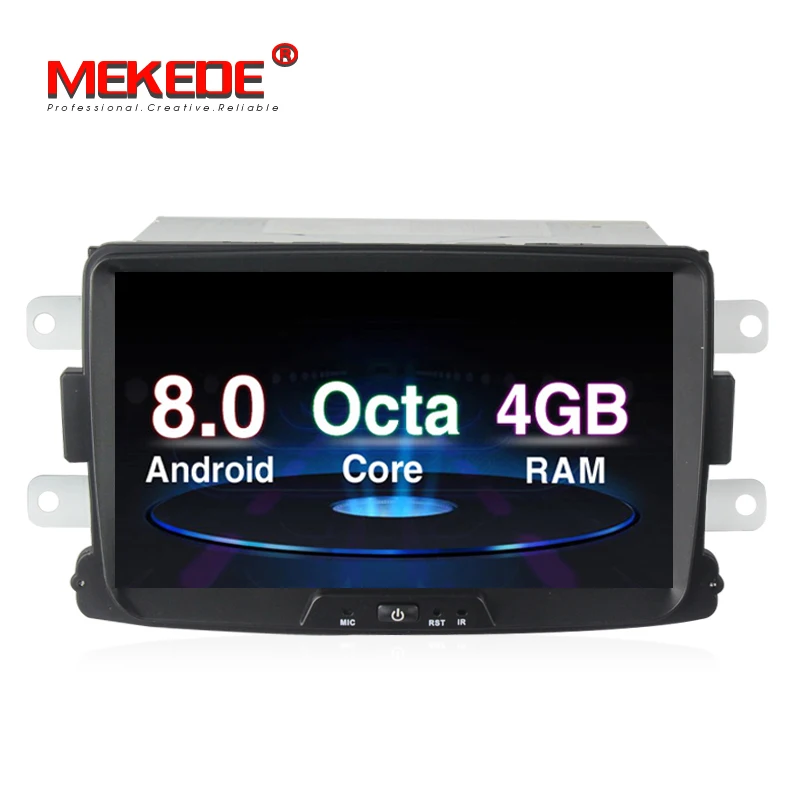 Pure Android8.0 4G ram 8 core Автомобильный GPS Мультимедийный проигрыватель для DACIA sandero