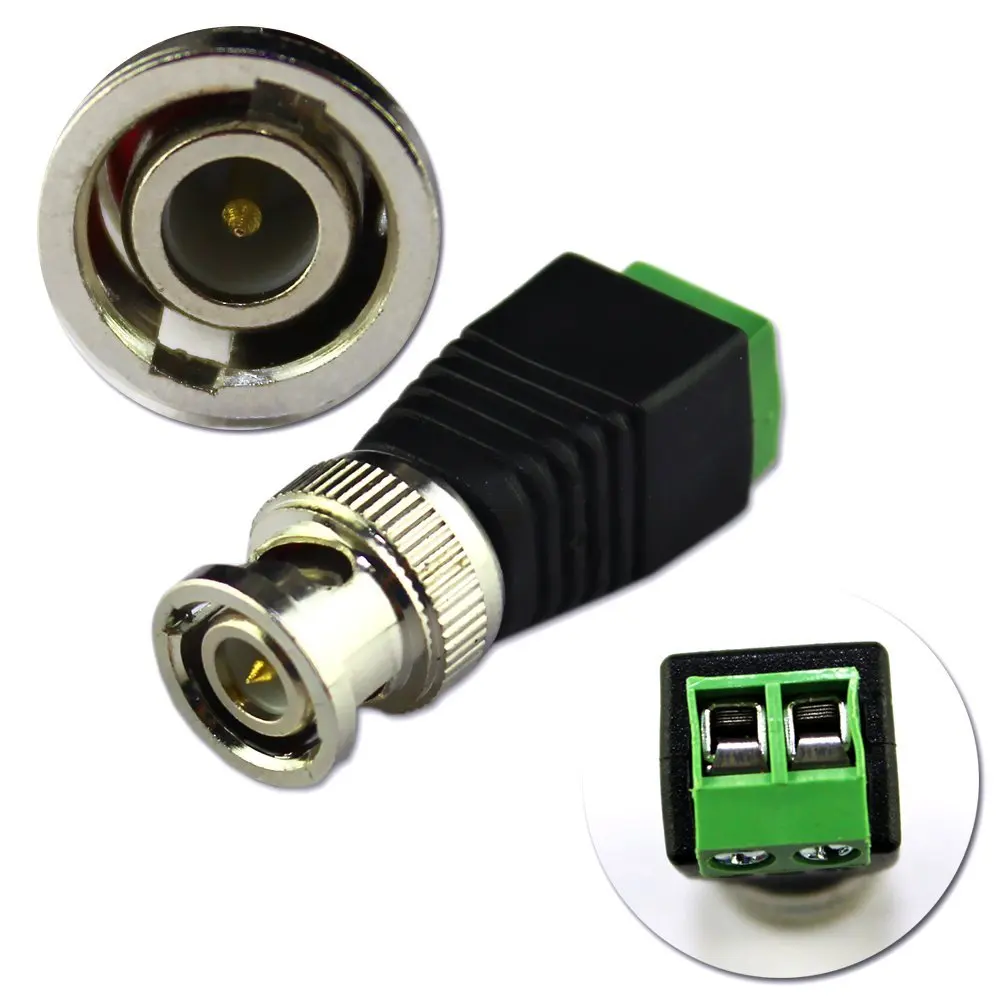 10 шт./упаковка коаксиальный соединитель BNC для камер Coax CAT5 и CCTV | Автомобили