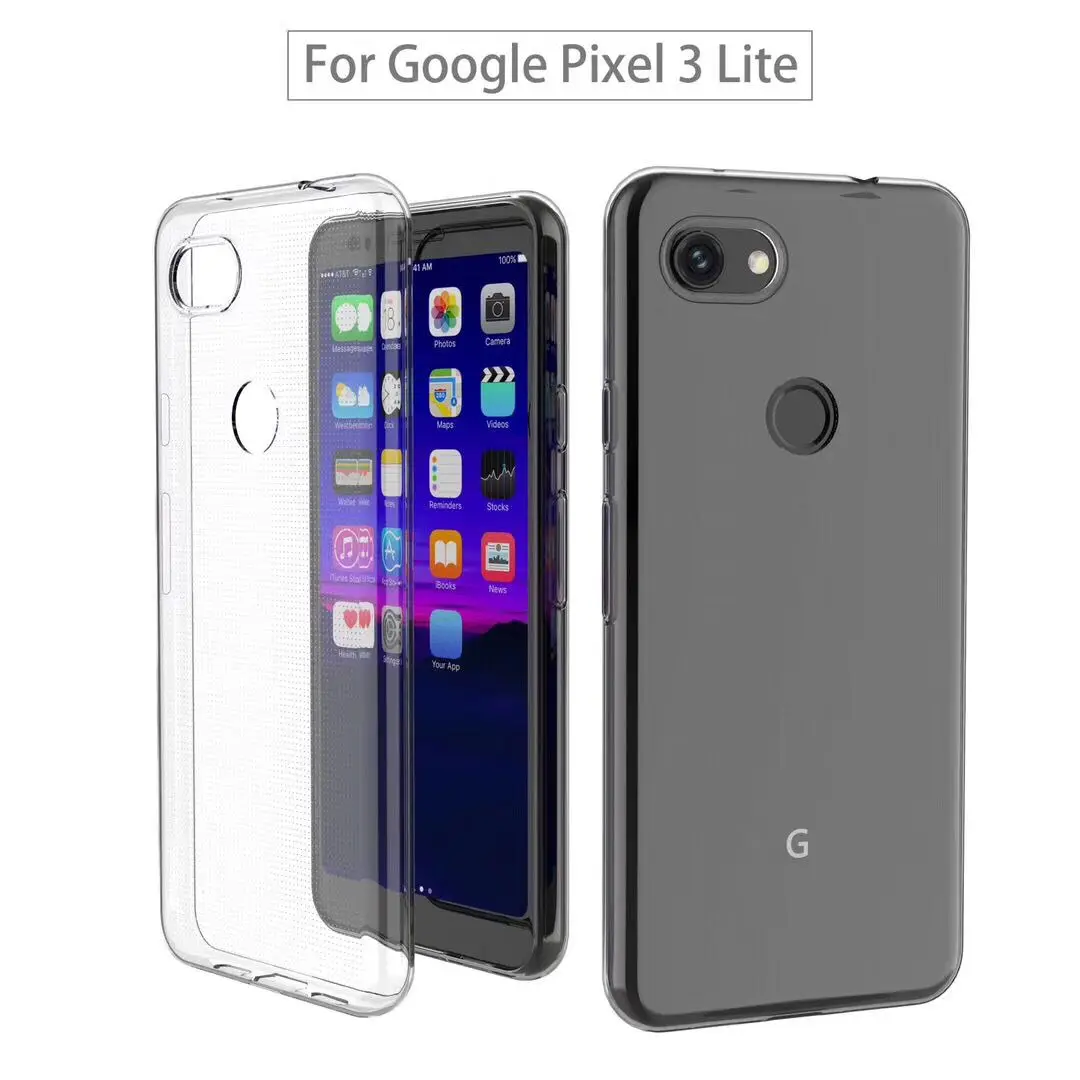 Ультратонкий Прозрачный мягкий ТПУ чехол для Google Pixel 3A XL силиконовый тонкий