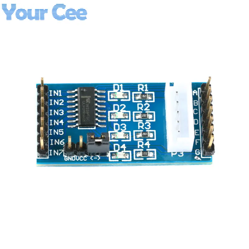 Blue Board Module ULN2003 Драйвер шагового двигателя совета модуль для Arduino AVR SMD буле зеленая доска - Цвет: Blue Board Module
