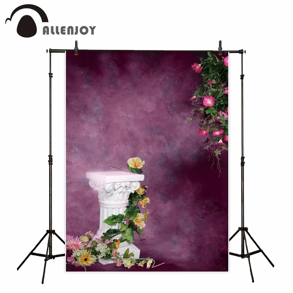 Allenjoy фон для фотостудии цветок фиолетовый портрет фотография старый мастер