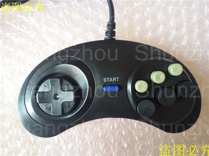 10 X Бесплатная доставка 6 кнопка проводной Pad геймпад для Mega Drive megadrive Sega MD Genesis |