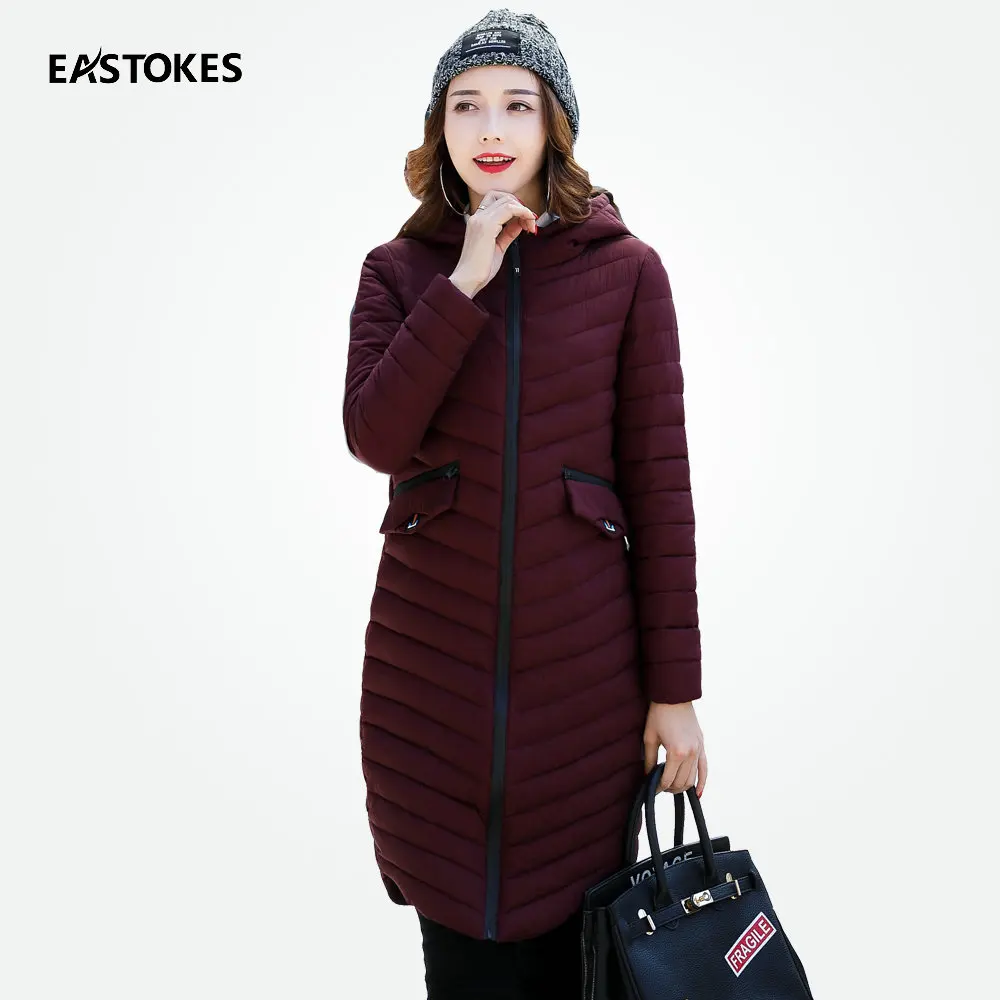 Фото Women Hooded Coat With Split Hem Winter Long Light-Weight Jacket Badge Female Outerwears Parkas Женская одежда Women Hooded Coat With Split Hem Winter Long Light-Weight Jacket Badge Female Outerwears Parkas Женская одежда
