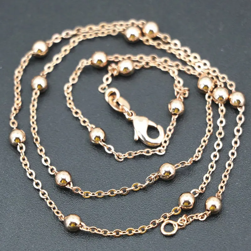 Цепочка Из Нержавеющей Стали с круглыми звеньями 18 дюймов 1 мм|fashion jewelry|jewelry