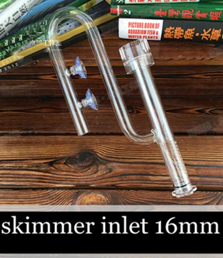 skimmer 16mm Высококачественный аквариумный аквариум для воды на входе/выходе комплект секлянная труба для воды наборы растений 12 мм/16 мм внутренний диаметр шланга - Цвет: skimmer 16mm