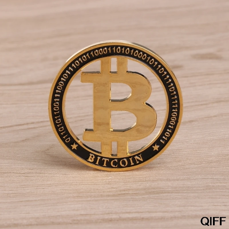Памятная монета позолоченные полые Биткоин BTC для сувенирной коллекции искусства May06