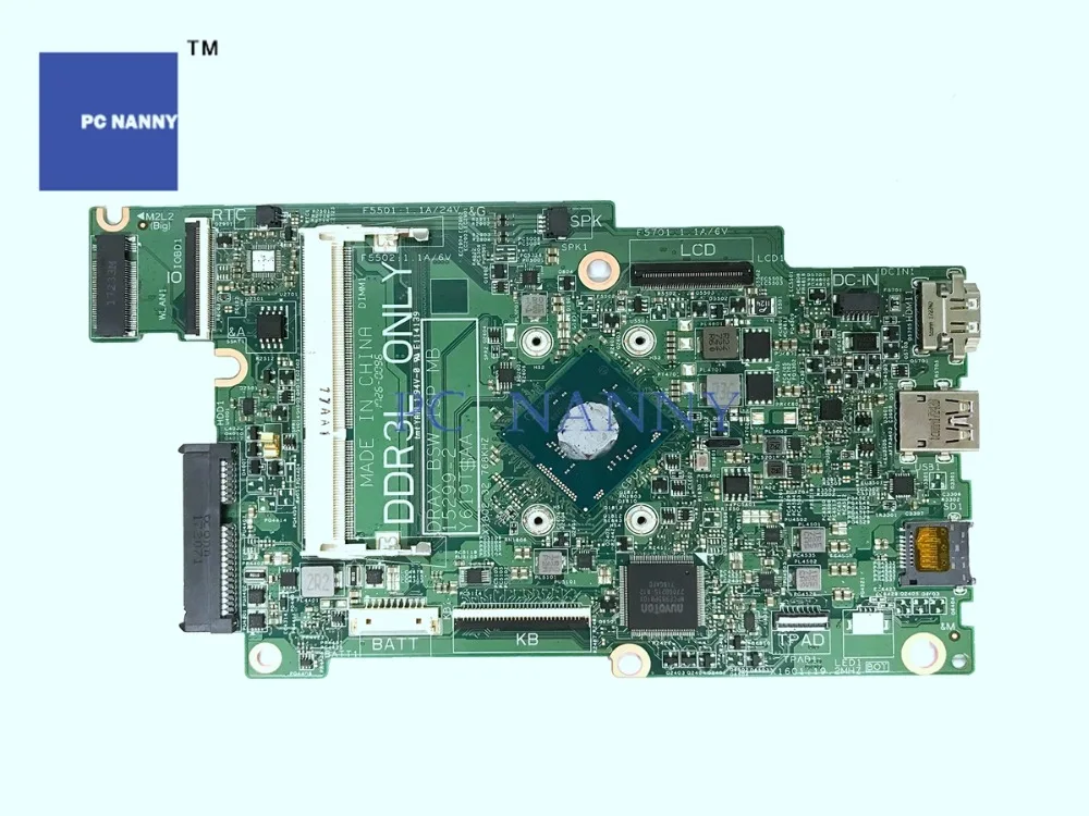 Материнская плата PCNANNY 15299 2 0J71V9 J71V9 для Dell Inspiron 3168 w/Intel Pentium N3710 1 6 GHz с процессором