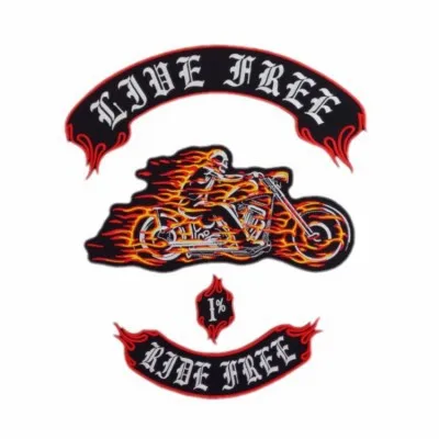 Таможня микс вышитые сделанные утюжки на патчи Мотоцикл Байкер жилет для одежды