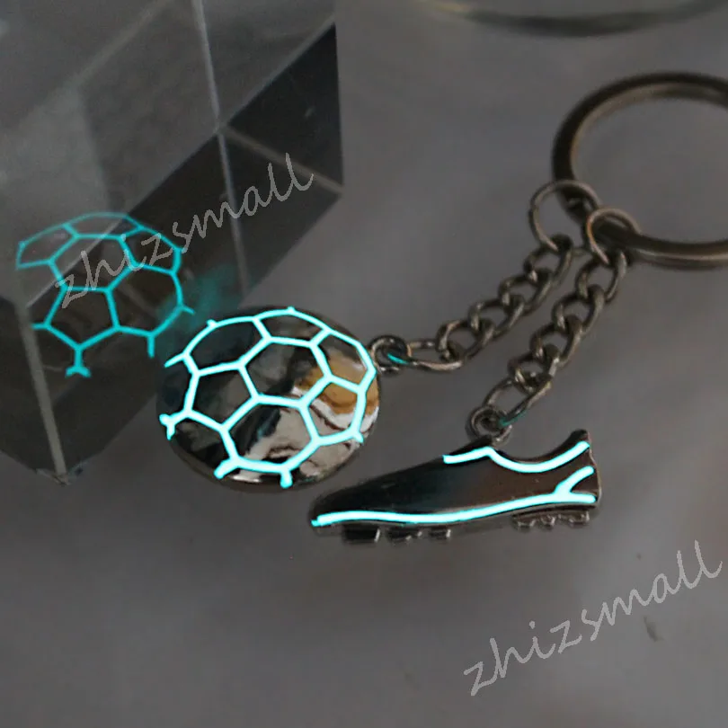 Keychain Football Fan Keychain Football Key Ring Glow In The Dark Luminous Keychain Pendants