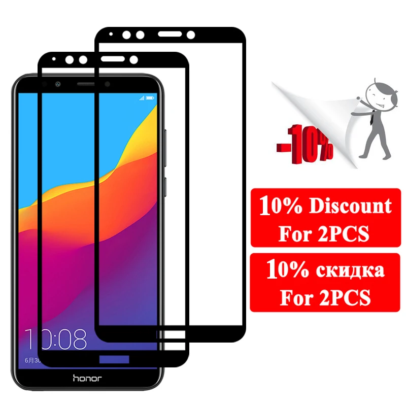 Защитное стекло на экран Honor 7C для Huawei Honer 7A Pro 7X7 S закаленное C7 A7 X7 7 C A X защитная