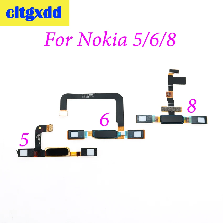 Cltgxdd новый для Nokia 5 6 8 кнопка домой меню назад сенсорный ID датчик отпечатков