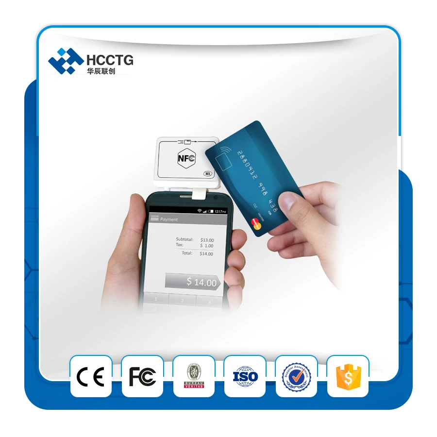 

Лидер продаж в Китае! 3,5 мм аудиоразъем MPOS NFC кардридер-ACR35