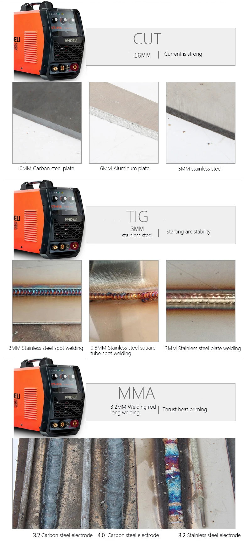 Сварочный аппарат 3 в 1 сварочный с цифровым дисплеем для TIG/ MMA/ CUT AC 220 В плазменный