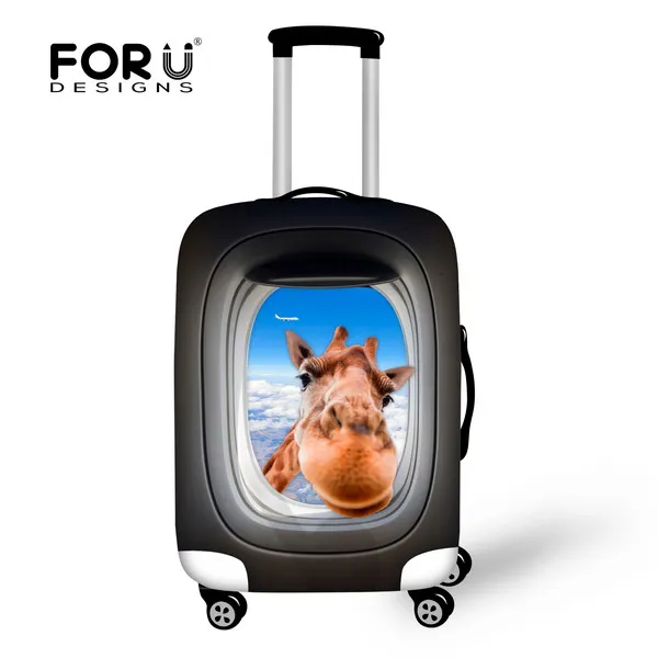 C0064 FORUDESIGNS/защитный чехол для багажа с принтом милой собаки кошки для 18-32 дюймов, чехлы для чемодана на колесиках, эластичный Чехол для багажа для путешествий, сумка - Цвет: C0064