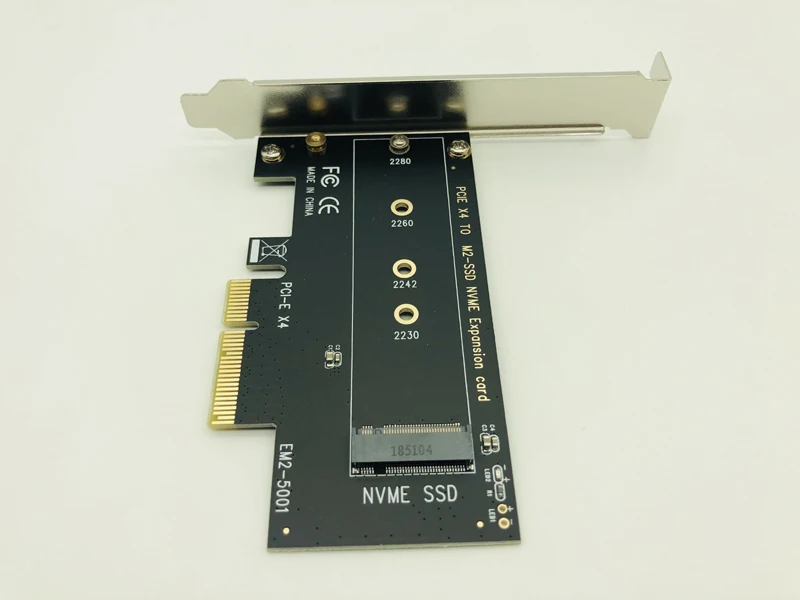 6 шт. M.2 адаптер NVME SSD M2 PCIE карта для Поддержка PCI Express 3 0x4 2230 2242 2260 Размер Riser |