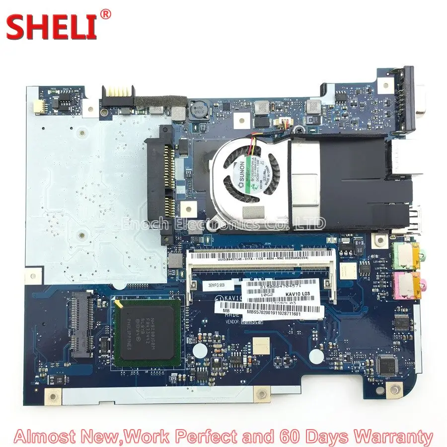 Материнская плата MOUGOL MBS5702001 MB.S5702.001 для ноутбука Acer Aspire One D150 Netbook KAV10 LA 4781P N270