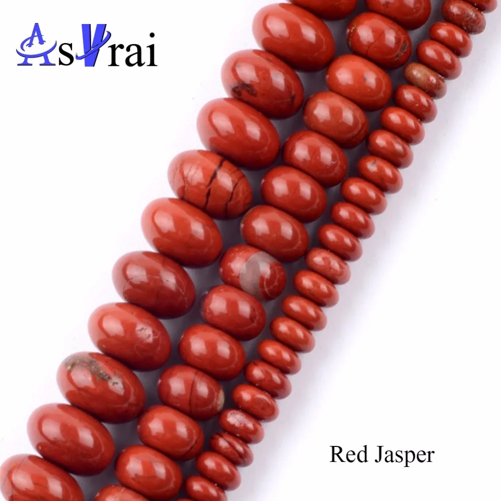 4 мм * 6 натуральные красные яшмы Rondelle бусины для изготовления ювелирных изделий