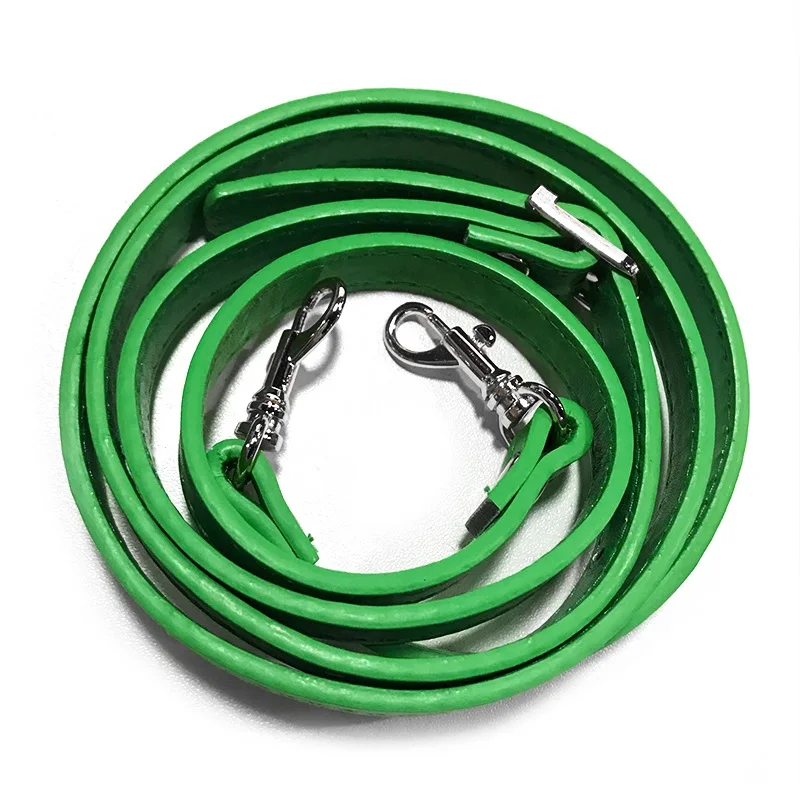 Green Silver Съемная ручка сумки на замену ремень для женщин девочек кожаная сумка Запчасти Аксессуары пряжки ремни Рождественский подарок - Цвет: Green Silver