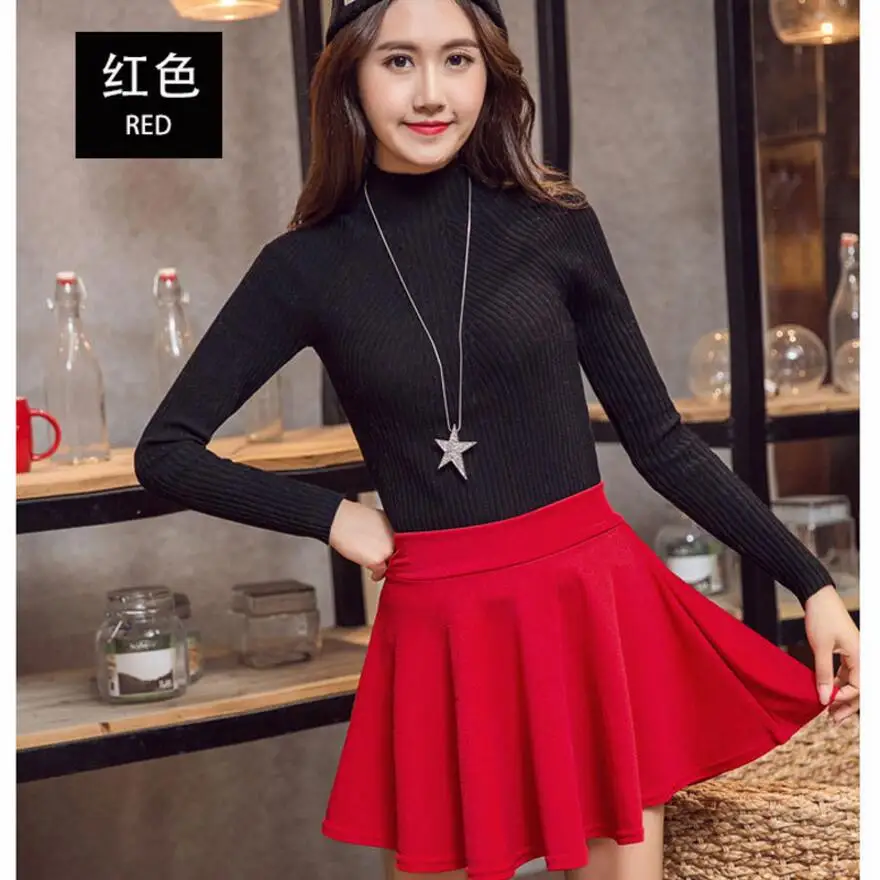 2018 летние модные Свободные юбка Женщины Большие размеры Высокая талия