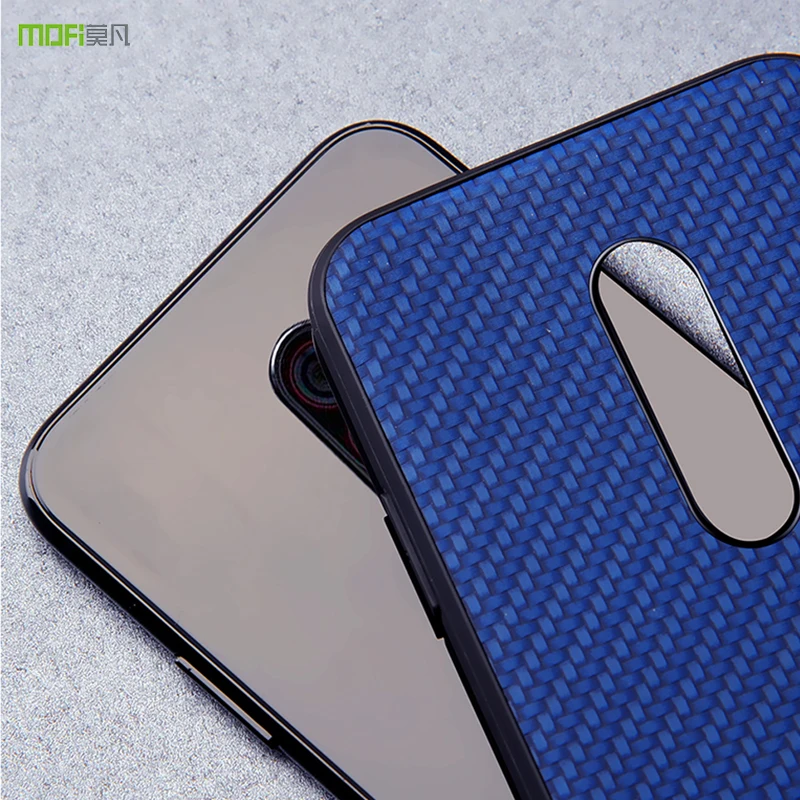 Чехол для oneplus 6 t чехол Mofi weave grain one plus облегающий Жесткий buiness style fundas 4 &quot |