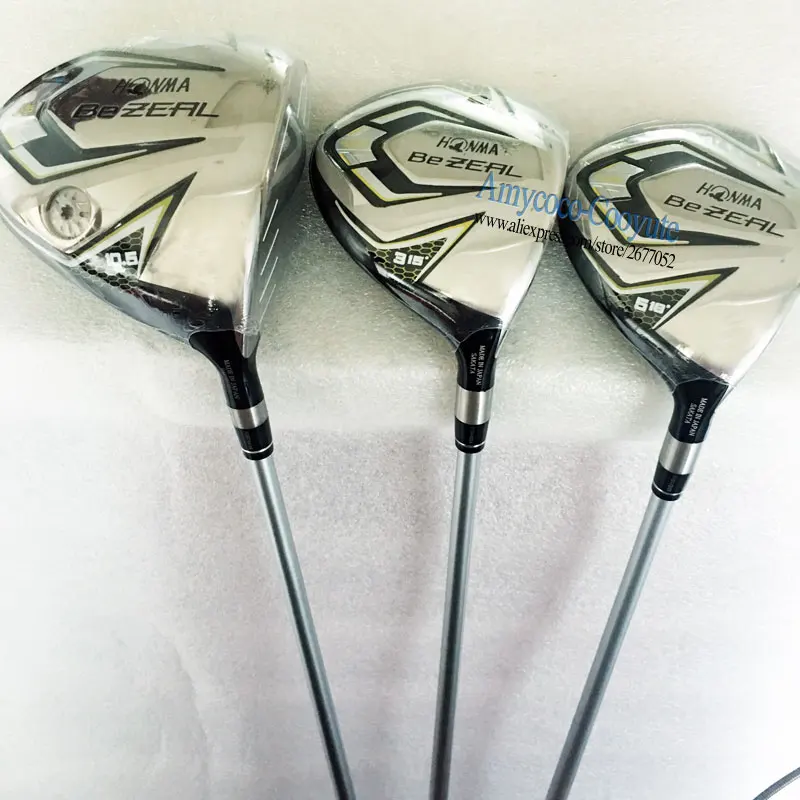 

Новые клюшки для гольфа Cooyute HONMA BEZEAL 525, Деревянные клюшки для гольфа 1.3.5. Деревянные клюшки для гольфа HONMA, графитовые клюшки, деревянные голо...