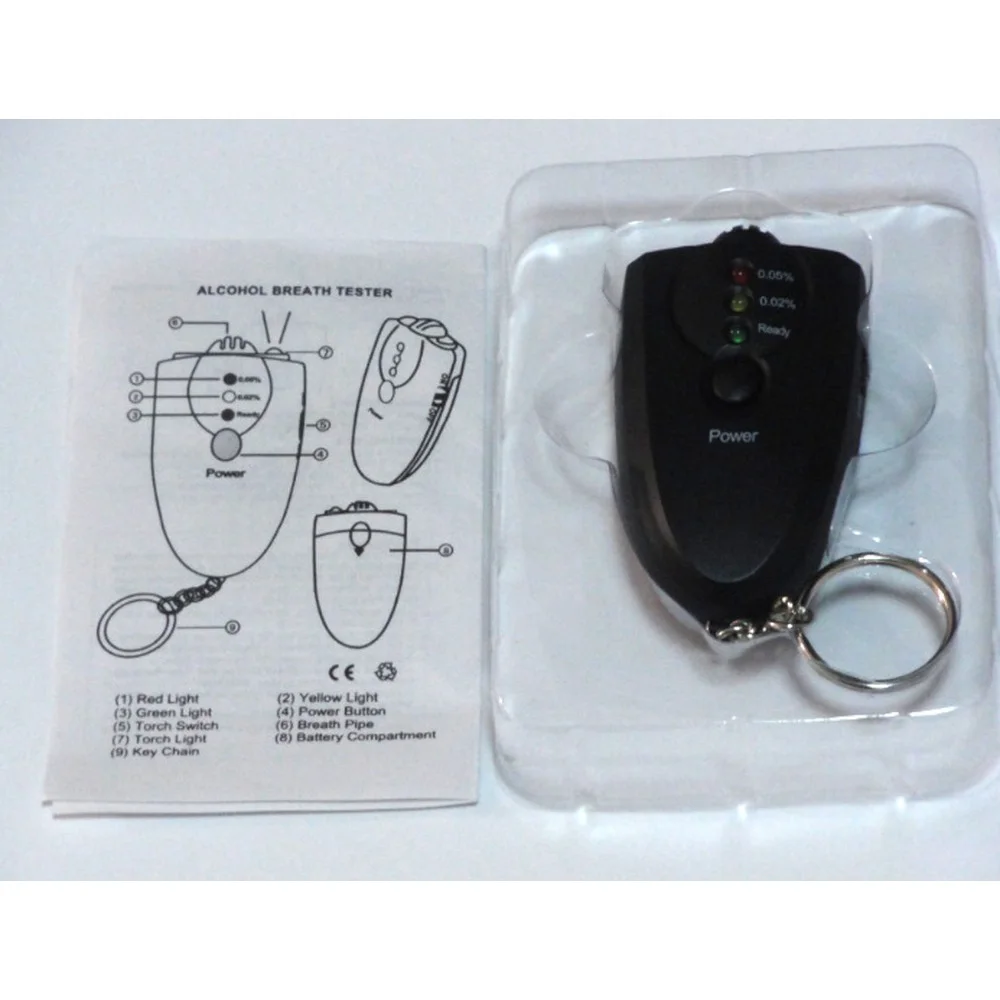 Портативный алкотестер Автомобильный цифровой LED детектор для выдувания
