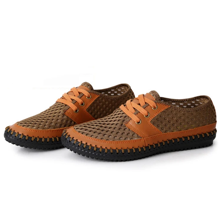2015 DrivingHigh Quality Handmade fashion men's lightweight walking shoes waterproof breathable slip outdoor camping | Спорт и
