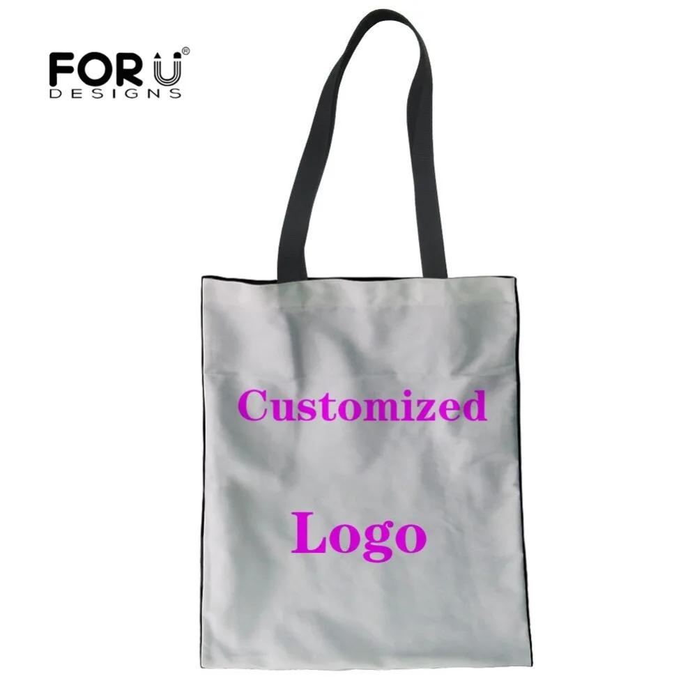 FORUDESIGNS/женская летняя Льняная сумка на плечо заказ для ваших питомцев собак с