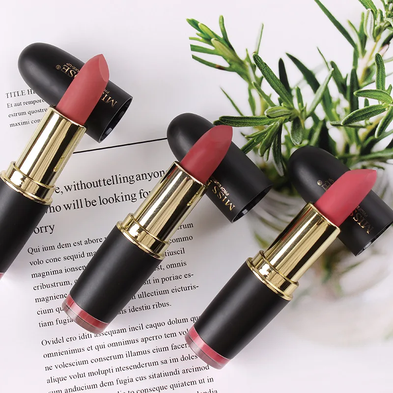 MISS ROSE Black Bullet Lipstick Matte Makeup Set |