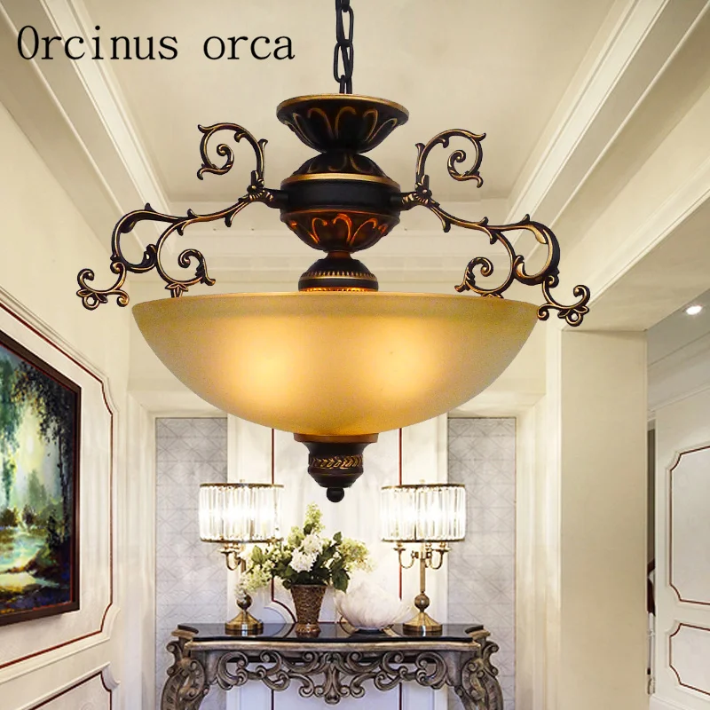 Американская ретро люстра с одной головкой для гостиной балкона спальни