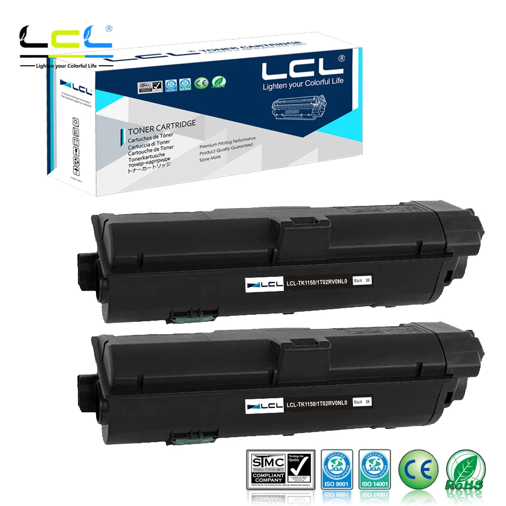 LCL TK1150 TK-1150 1T02RV0NL0 (2-Pack Black) Toner Cartridge Compatible for Kyocera ECOSYS P2235dw M2635dw | Компьютеры и офис