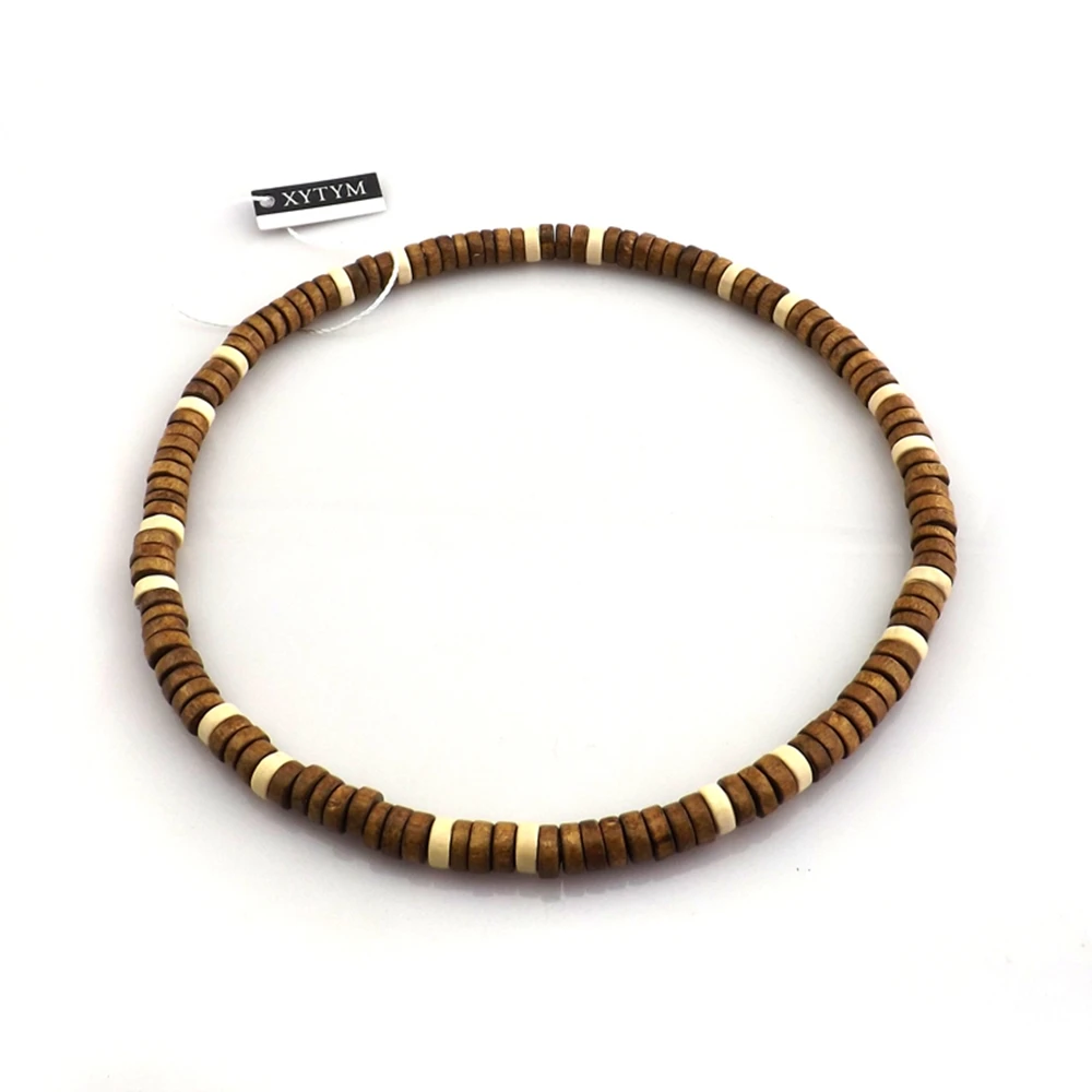 24 шт./лот классический стиль кофейного цвета эластичные деревянные бисерные