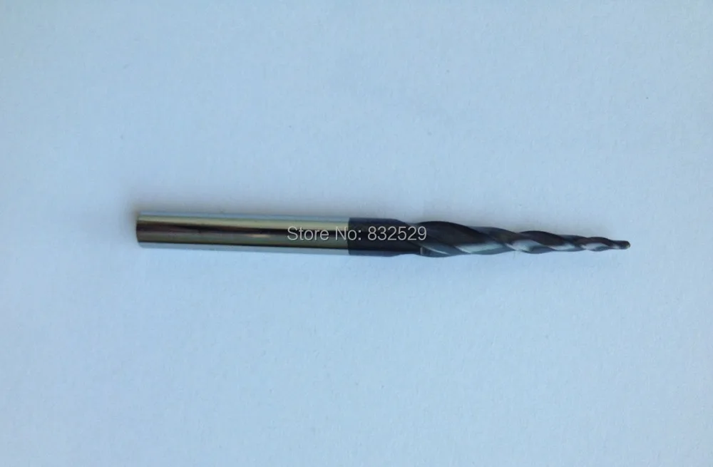 2 шт./лот HRC55 R0.75 конусные концевые фрезы с карбидом вольфрама покрытием * D6 30 5 75L 2F |