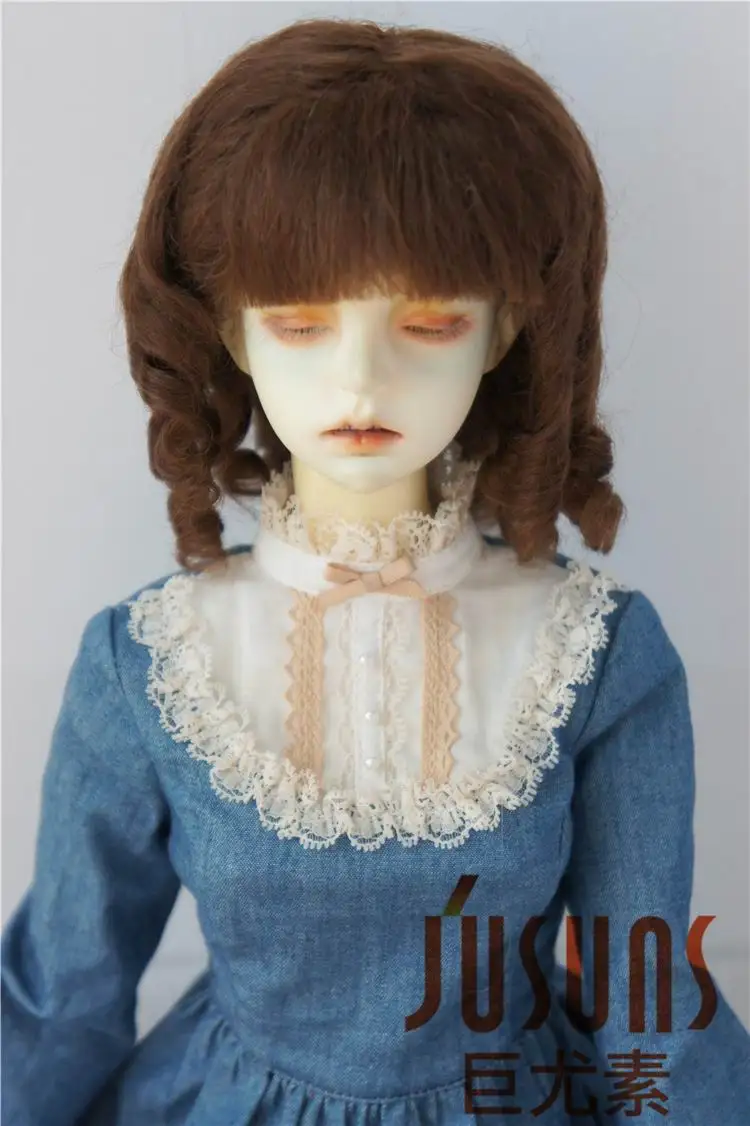 JD178 1/3 SD куклы парики, мохеровый парик для куклы 8-9 дюймов ролл парики куклы аксессуары